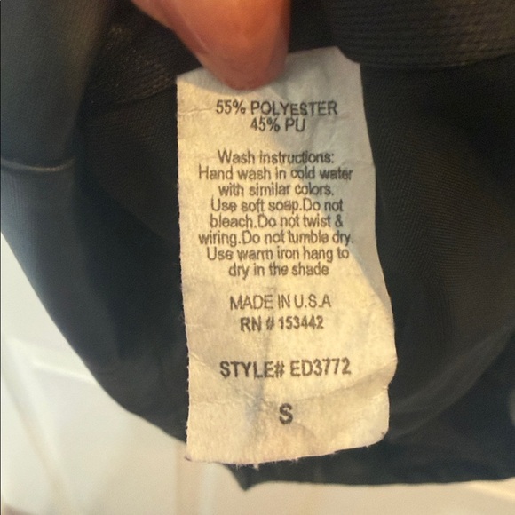 Sexy Black Mini Dress, Sleek & Sultry Faux Leather Mini Dress - Picture 5 of 5